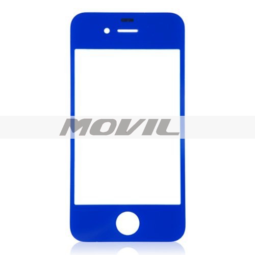 Replacement Front Glass for iPhone 44S4 CDMA GSM (Dark Blue)